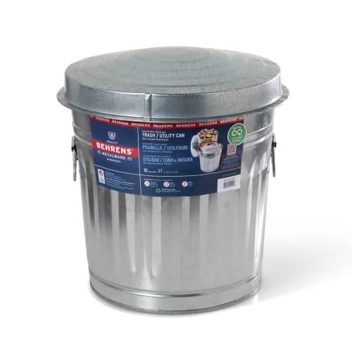 Behrens 31 gallon metal factory galvanized trash cans